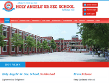 Tablet Screenshot of holyangelssbd.org